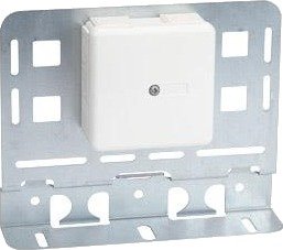 Wibe Group W24 Dosplate Med Hullbilde For 4 Stk. Modularjack