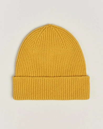 Le Bonnet Lambswool/Caregora Beanie Mustard