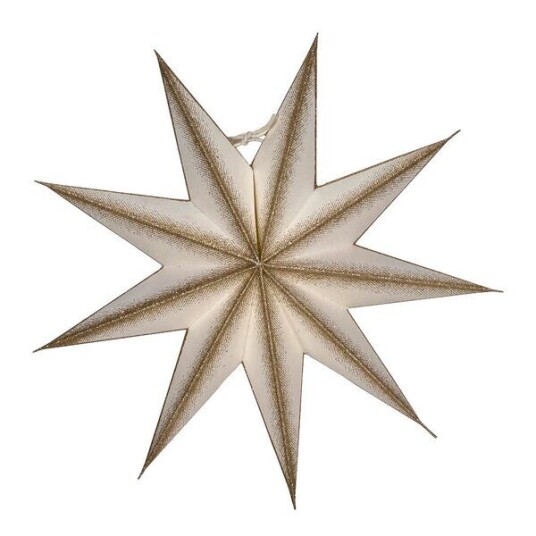 House Doctor 9 Point adventsstjerne 30 cm off white champagne House Doctor 9 Point adventsstjerne 30 cm off white champagne