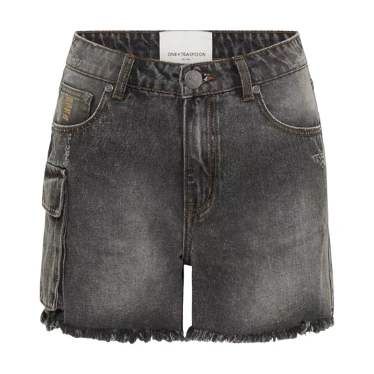 One Teaspoon Dame Shorts Grå W25, One Teaspoon Dame Shorts Grå W25,