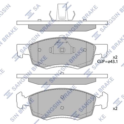 Hi Q SP4099 Bremseklosser