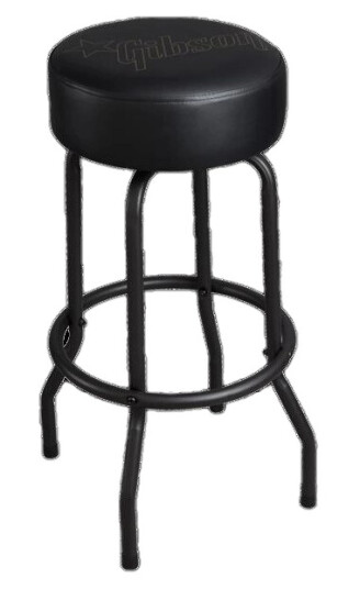 Gibson S&A Premium Playing Stool Star Logo Tall Black