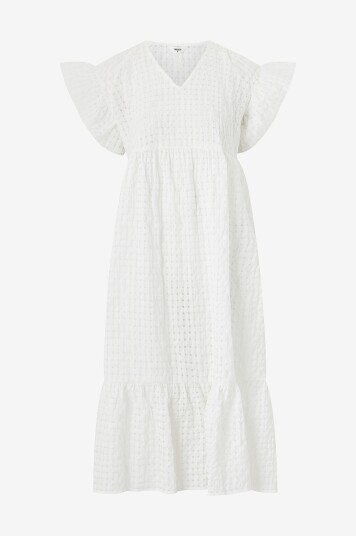 Object Kjole objVita S/S Long Dress Rep Hvit