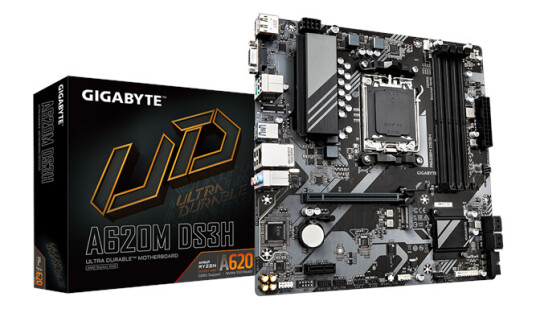 Gigabyte A620M DS3H Micro-ATX Hovedkort med DDR5 og AM5 Socket Gigabyte A620M DS3H Micro-ATX Hovedkort med DDR5 og AM5 Socket