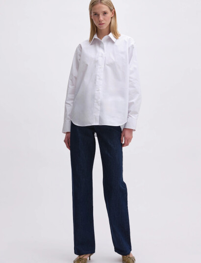 REMAIN Birger Christensen Boxy Shirt White 42 REMAIN Birger Christensen Boxy Shirt White 42