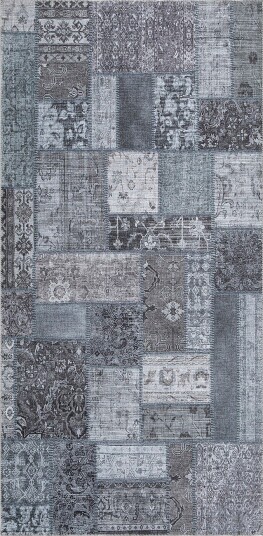 KM Home Glattvevd Patchwork Blå