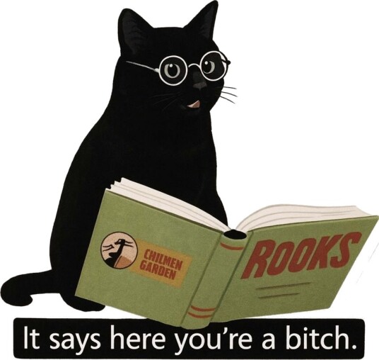 Klistremerke Det Står Her At Du Er En Tispe Katt 4 Klistremerker