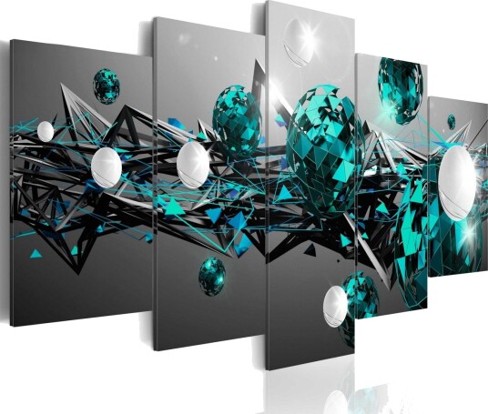 Bilde Turquoise Solar System 200x100 Artgeist sp. z o. o.