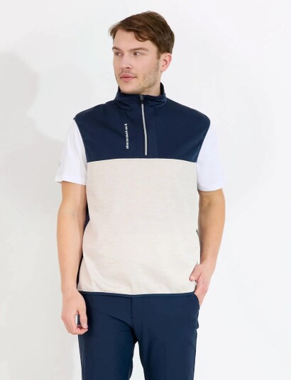 Abacus Mens Kingsbarns Hybrid Vest   Navy   XXL