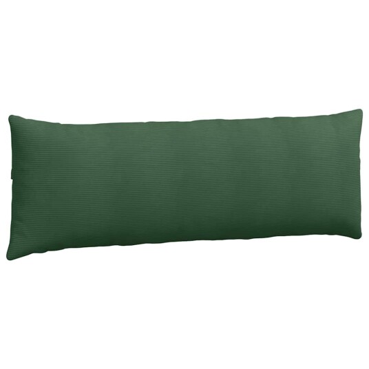 Sofaputer 2 pcs Mørkegrønn 120 x 40 cm Corduroy stoff