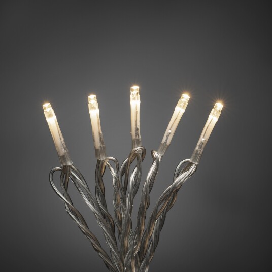 Konstsmide Kabel 3612-103 Lysslynge Gjennomsiktig Varmhvit Mikro-LED 19,04 m