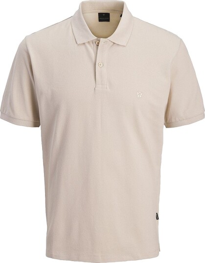 Jack & Jones Plus Pologenser jprblaWeston SS Polo Beige Jack & Jones Plus Pologenser jprblaWeston SS Polo Beige