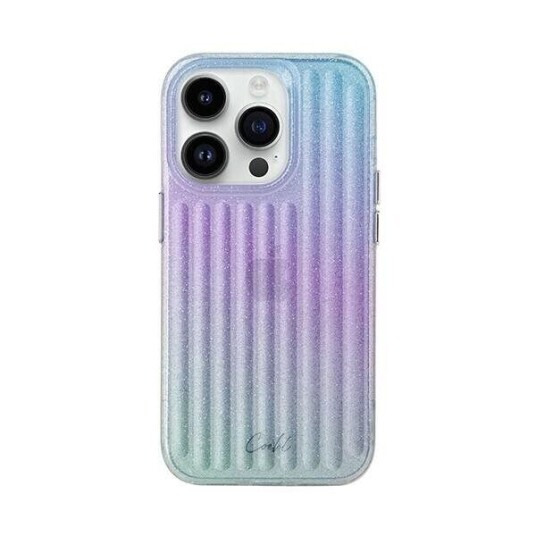 UNIQ iPhone 14 Pro fleksibelt bakdeksel UNIQ Coehl Linear m. Glitter - Stardust UNIQ iPhone 14 Pro fleksibelt bakdeksel UNIQ Coehl Linear m. Glitter - Stardust
