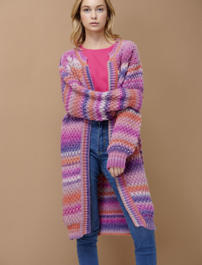 Noella Gio Knit Cardigan - Multi/patterned - M-L
