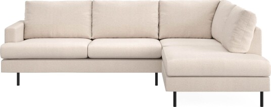 Menard Compact 4 seters Høyrevendt L formet Sjeselongsofa i Stoff Beige Menard Compact 4 seters Høyrevendt L formet Sjeselongsofa i Stoff Beige