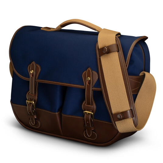 Billingham Eventer MK II Navy Canvas/Chocolate Billingham Eventer MK II Navy Canvas/Chocolate