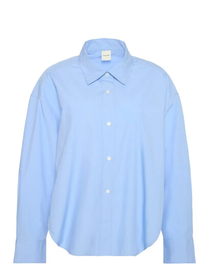 Calvin Klein Crisp Poplin Oversized Cropped S Blue M