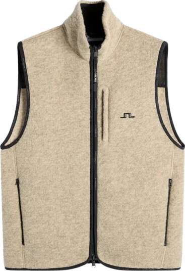 J. Lindeberg Duncan Wool Fleece Vest Beige S J. Lindeberg Duncan Wool Fleece Vest Beige S