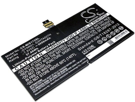 Batteri til Microsoft Surface Pro 4 / 1724 MIS172SL