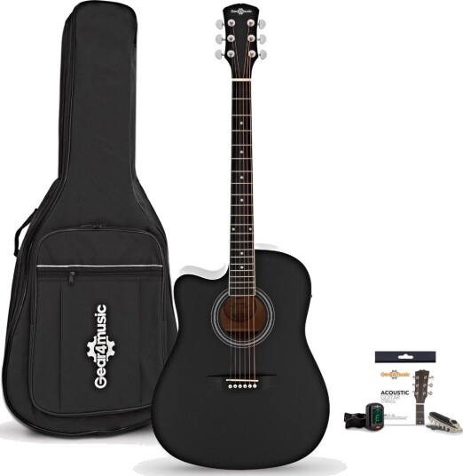 Gear4Music Student Elektroakustisk Gitar Sunburst med Tilbehørspakke