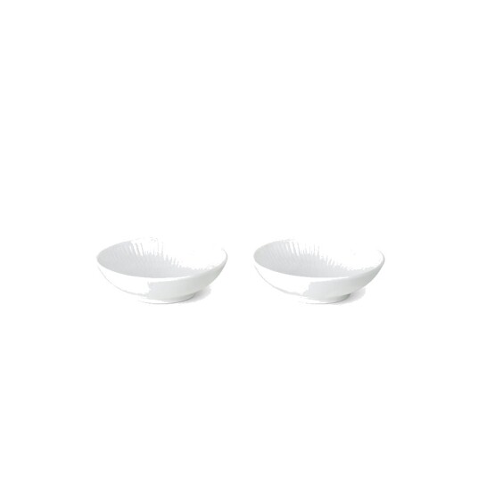 Royal Copenhagen White Fluted dippskål 2-pakning 9 cl Royal Copenhagen White Fluted dippskål 2-pakning 9 cl
