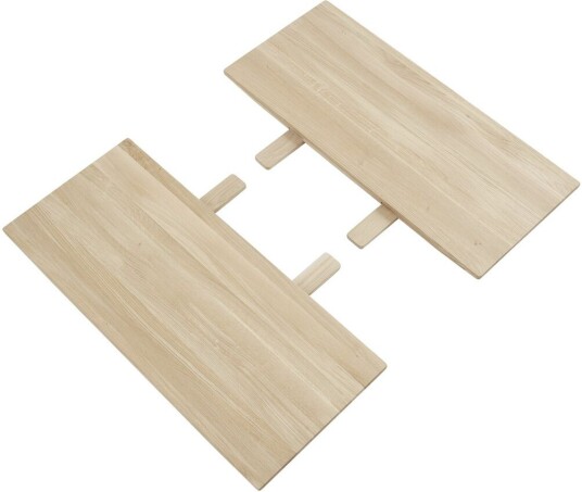 Muuto Earnest Extendable ileggsplate sett med 2 stk Oiled oak
