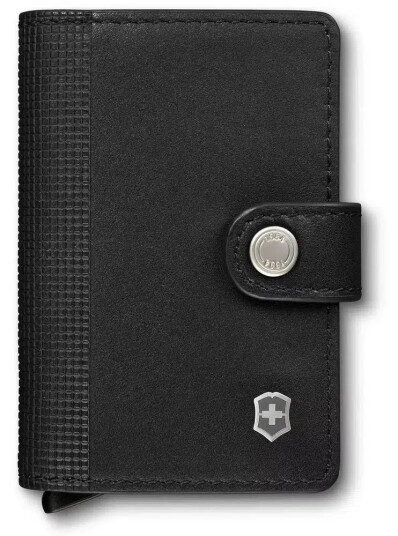 Altius Secrid Leather Card Wallet  Victorinox Black