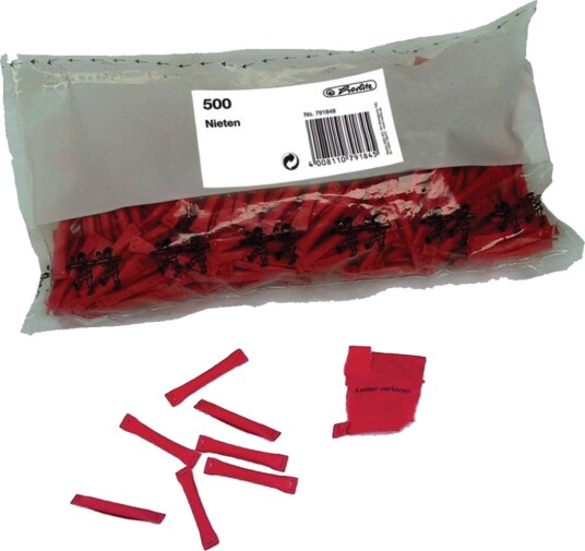 Herlitz 791848, 500 Stykker, Rød, 500 Stykker, Polybag Herlitz 791848, 500 Stykker, Rød, 500 Stykker, Polybag