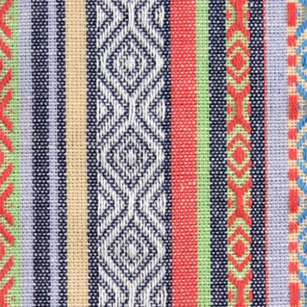 Balsløw Jacquard med meksikanske striper Stoff 708 50 cm