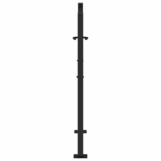 Hageport svart 105x105 cm stål spordesign