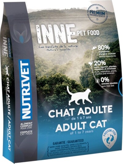 Nutrivet Tørrfôr Adult Inne Cat Med Fisk 6 kg