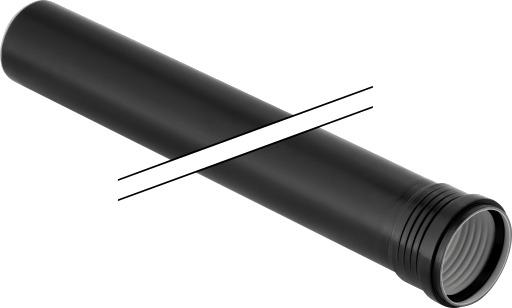 Geberit Silent PP-rør Ø110 x 1000 mm med hylse for Hydraulikk