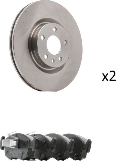 Bremseskiver og klosser RIDEX 3405B2808