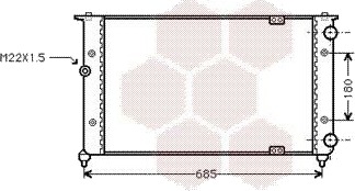 VAN WEZEL 49002021 Radiator motorkjøling