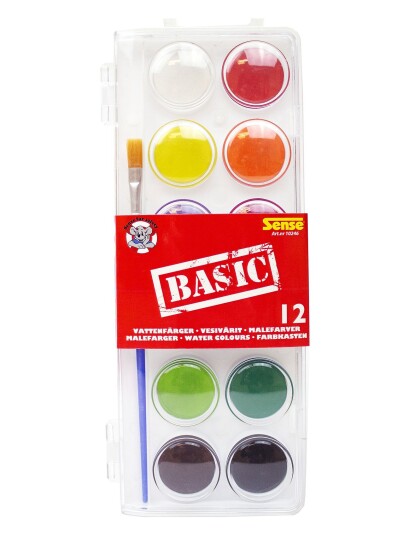 Sense Vattenfärg 12P Basic - Multi/patterned - ONE SIZE