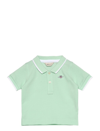 GANT Contrast Tp Ss Pique Rugger Green 86