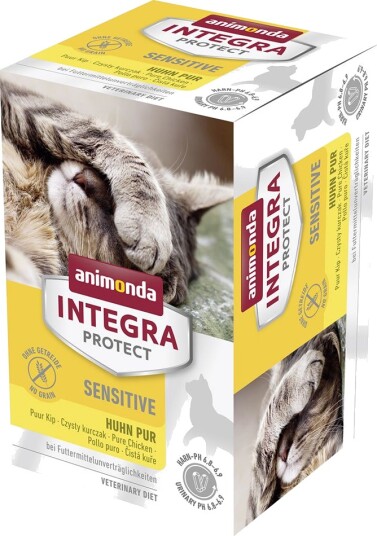 Animonda Integra Våtfôr Adult Protect Sensitive Skål Ren Kylling 6 X 100 G