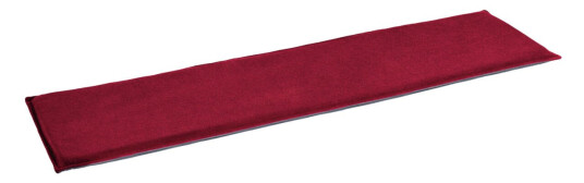 ERWIN M. Benkpute Lia; 38x160x3 cm (BxLxH); Rød