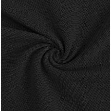 Polo i bomullstrikot 155cm 069 Svart - 50cm