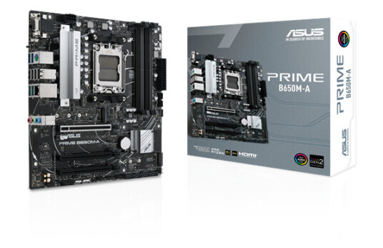 ASUS PRIME B650M-A Hovedkort, AMD AM5, DDR5, Micro-ATX