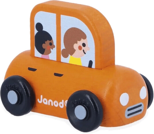 Janod Janod - Cross Roads - Family Car (Display: 4) - Orange - ONE SIZE