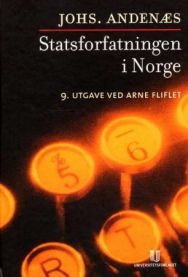Statsforfatningen i Norge Pent brukt bok med markeringer