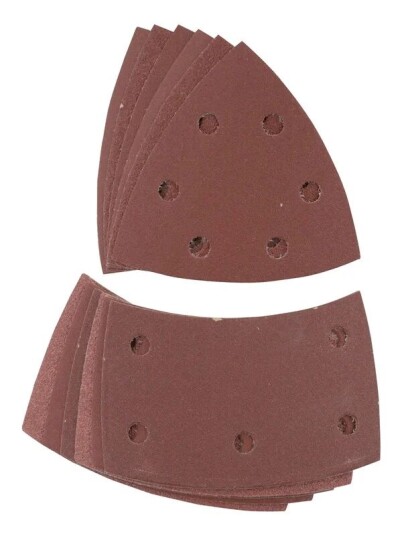 kwb slipepapir til delta /trekantsliper 100x62 / 93 mm 4xK60 / 4xK120 / 4xK180   12 stk.