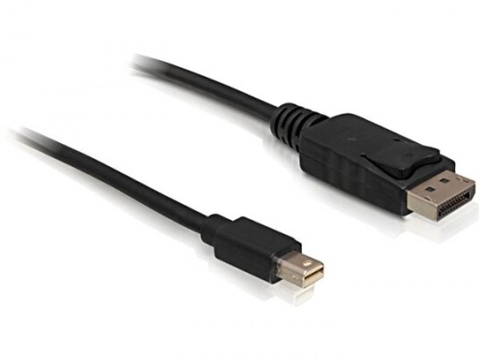 Delock 1m Mini DisplayPort til DisplayPort-kabel 4K Sort