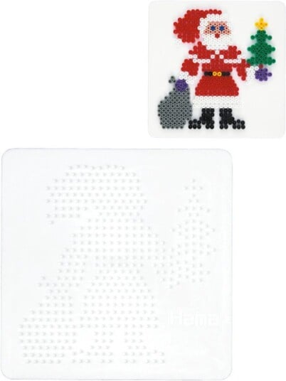 Hama Midi perlebrett Julenisse på plate