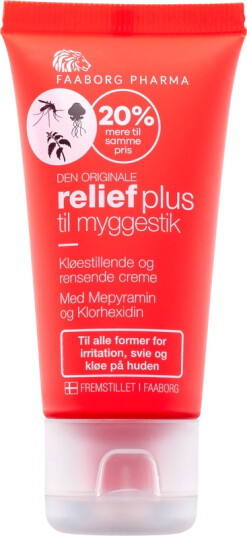 Faaborg Pharma Relief Plus Creme Til Myggestik 30 ml Faaborg Pharma Relief Plus Creme Til Myggestik 30 ml