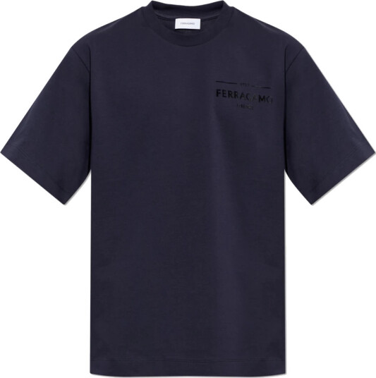 Ferragamo Herre Topper Blå L, Ferragamo Herre Topper Blå L,