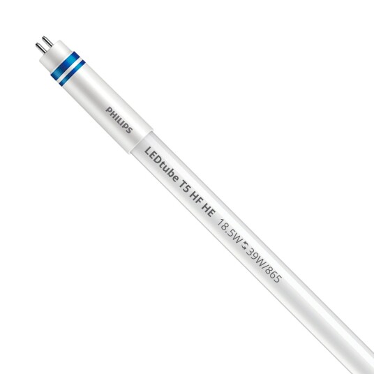 Philips LEDtube T5 MASTER (HF) High Output 18.5W 2800lm - 865 daglys | 85cm - dimbar - erstatter 39W Philips LEDtube T5 MASTER (HF) High Output 18.5W 2800lm - 865 daglys | 85cm - dimbar - erstatter 39W