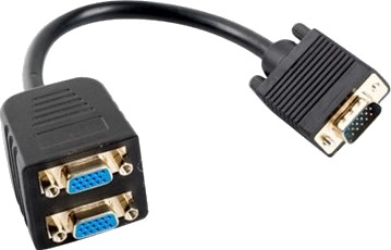 Lanberg Vga Splitter Hd 15 Vga Hann Til Hd 15 Vga Hunn 20 Cm