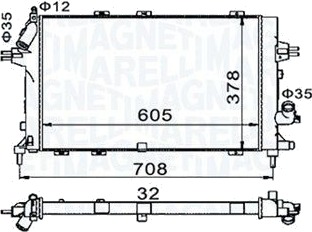 Radiator MAGNETI MARELLI 350213153400